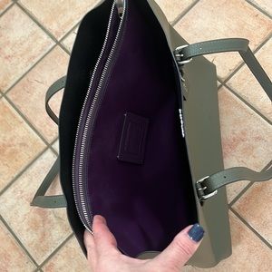 COACH Tote army green